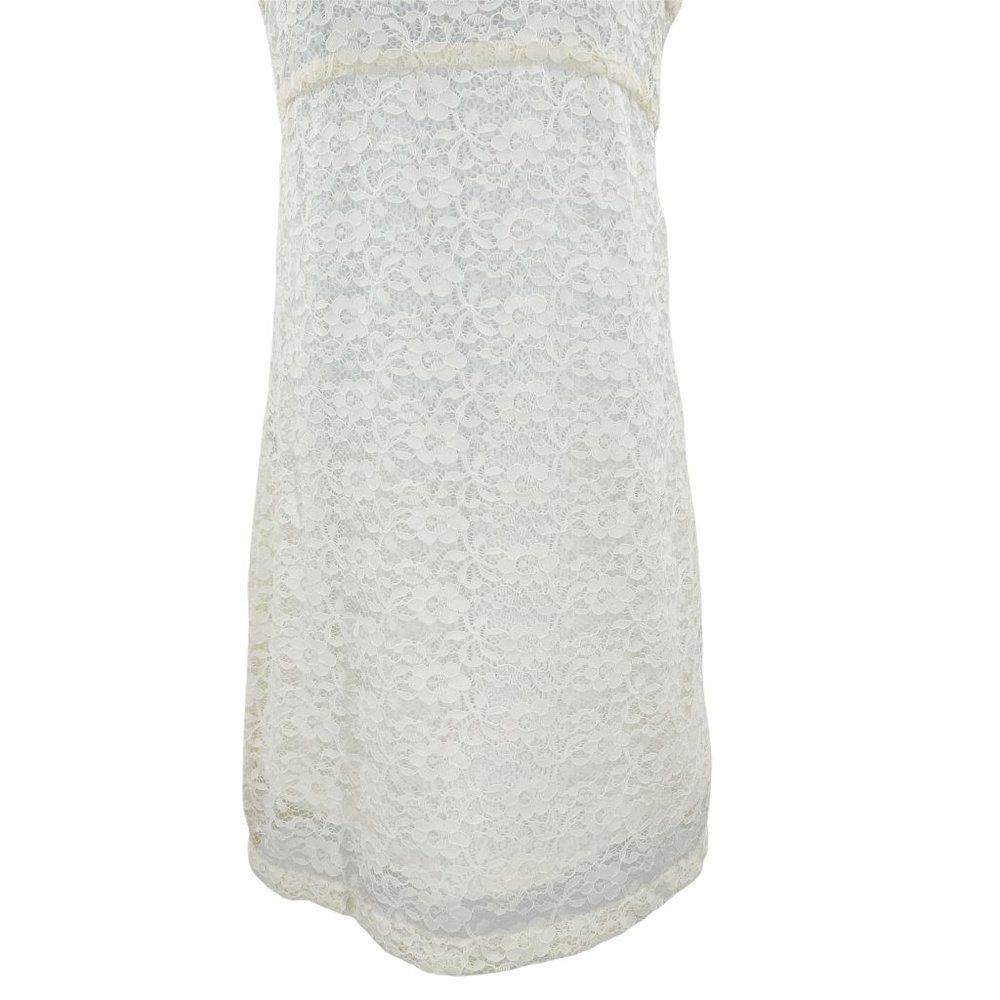 Gianni Bini Sleeveless Side Cut Out Back Zip Up Lace Mini Dress XS - Picture 4 of 8